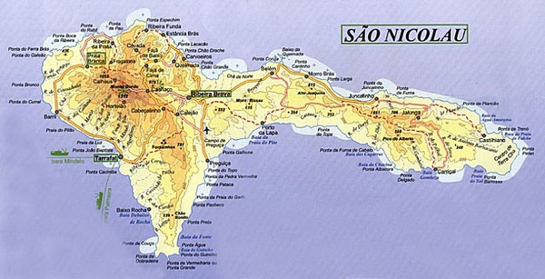 Sao Nicolau Map