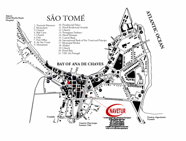 Sao Tome City Map