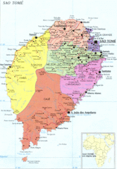 Sao Tome Political Map
