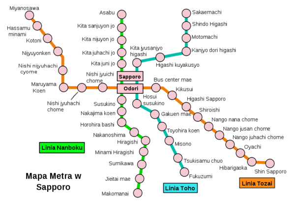 Sappora Subway Map
