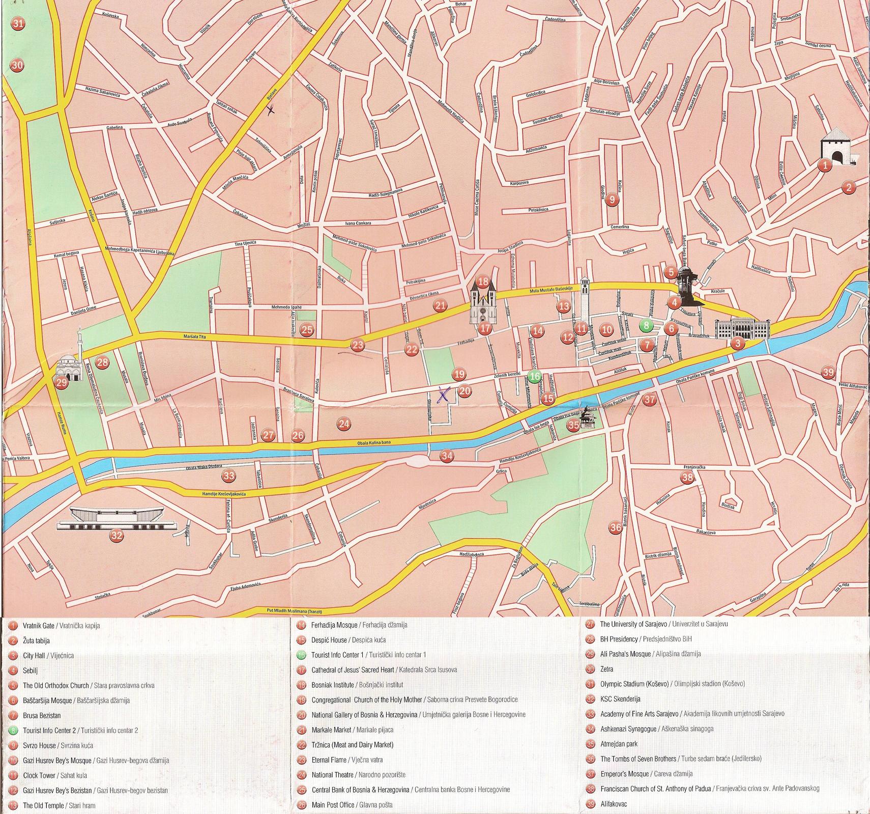 Sarajevo Map | Maps
