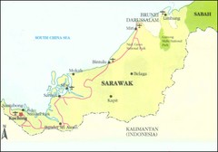 Sarawak Malaysia Map