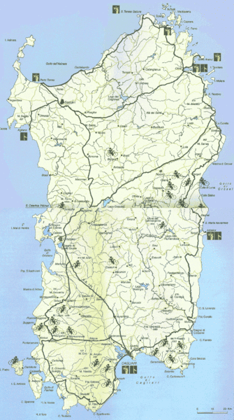 Sardinia Mountain Biking Trail Map