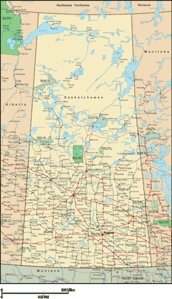 Saskatchewan Overview Map