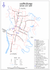 Satun City Map Satun City Map