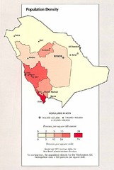 Saudi Arabia Population Density Map