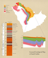 Saudi geology Map