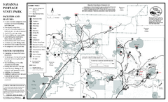 Savanna Portage State Park Summer Map