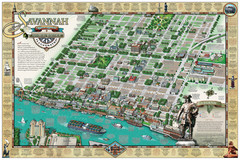 Savannah Historic District Illustrated Map