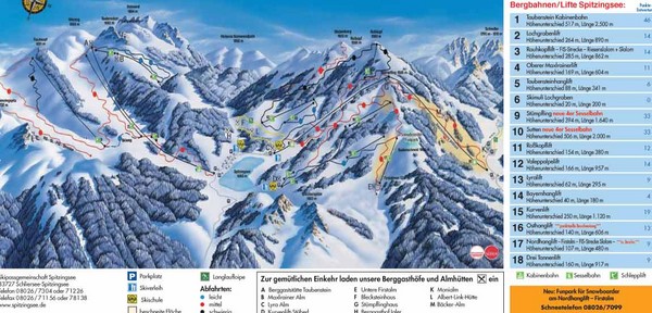 Schliersee Ski Trail Map