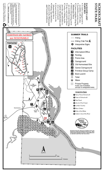 Schoolcraft State Park Map