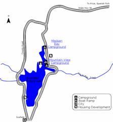Scofield State Park Map Scofield State Park Map
