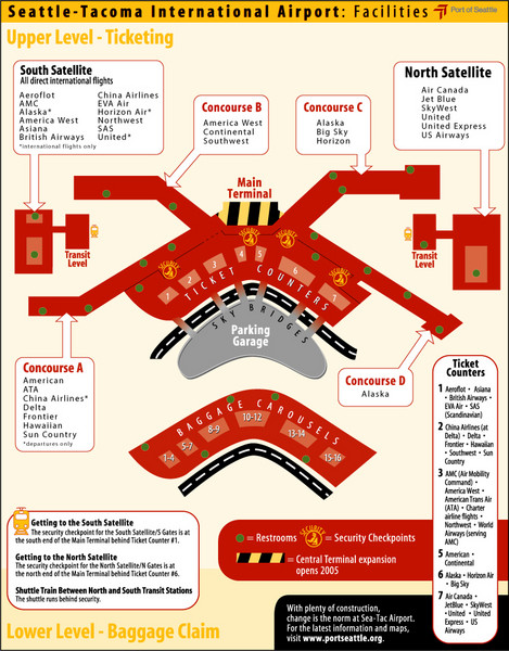 SeaTac Airport Map