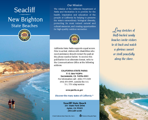 Seacliff & New Brighton State Beaches Map