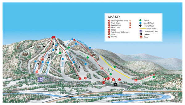 Searchmont Resort Ski Trail Map