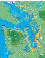 Seattle Ferry Guide Map Seattle Ferry Guide Map