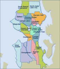 Seattle Neighborhood Map Seattle Neighborhood Map