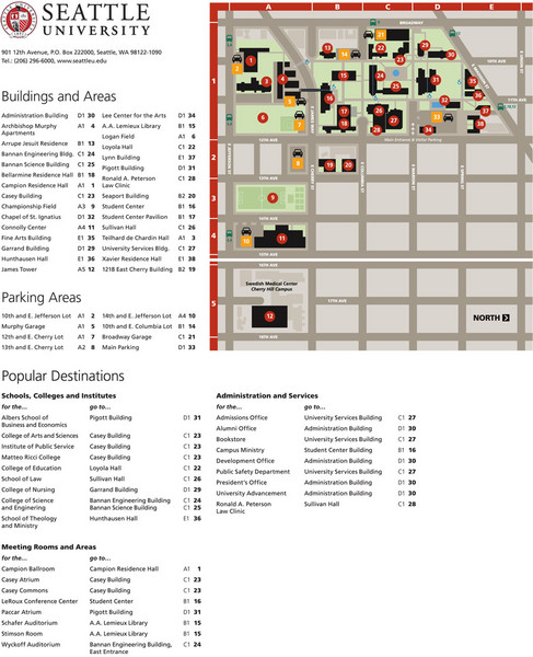 Seattle University Map