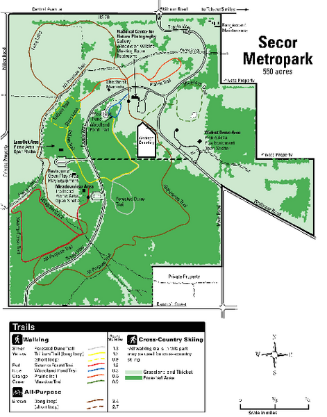 Secor Metropark Map