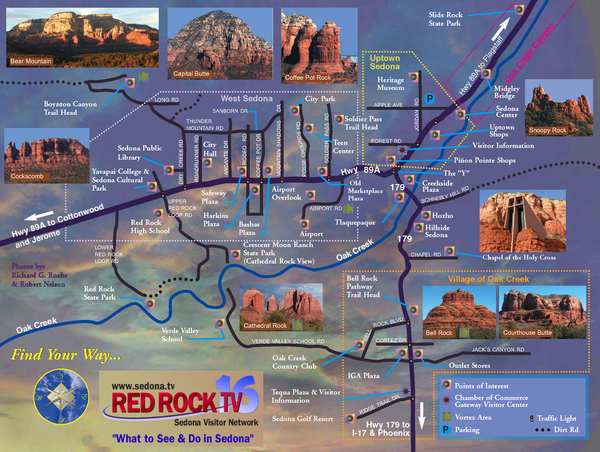 Sedona Tourist Map