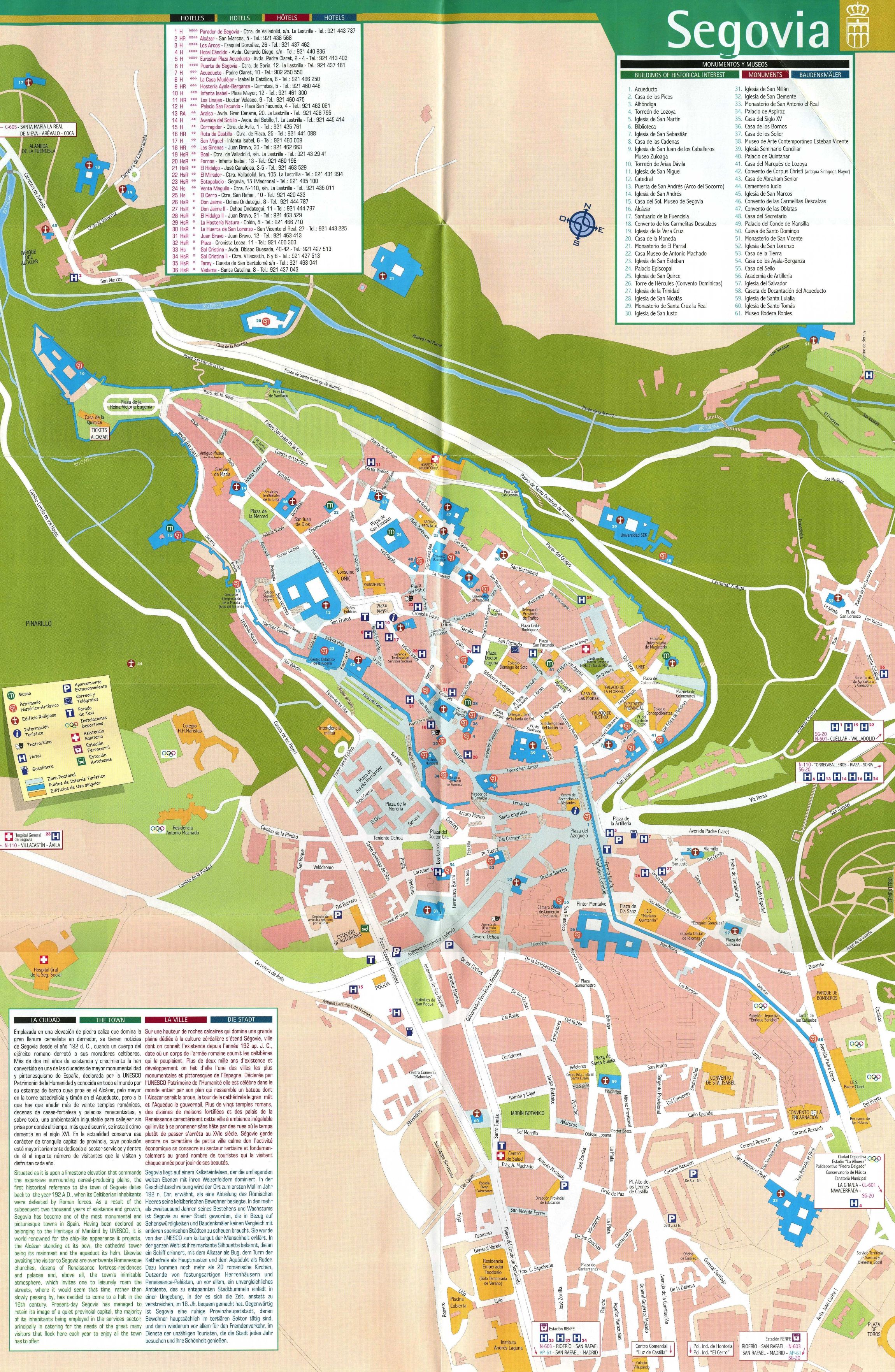 segovia spain map