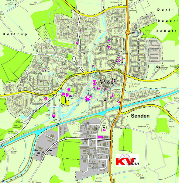 Senden Map