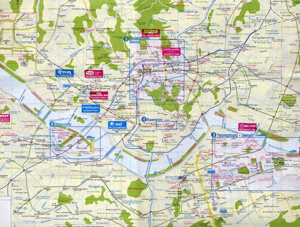 Tourist Map Of Seoul Seoul City Map - Seoul Korea • Mappery