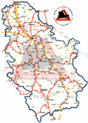 Serbia Road Map Serbia Road Map