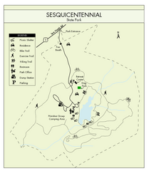 Sesquicentennial State Park Map