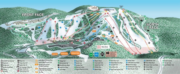 Seven Springs Mountain Resort Ski Trail Map