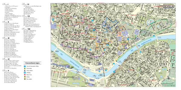 Seville City Monuments Map