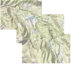 Shaded Relief Timber Lakes Estates Map