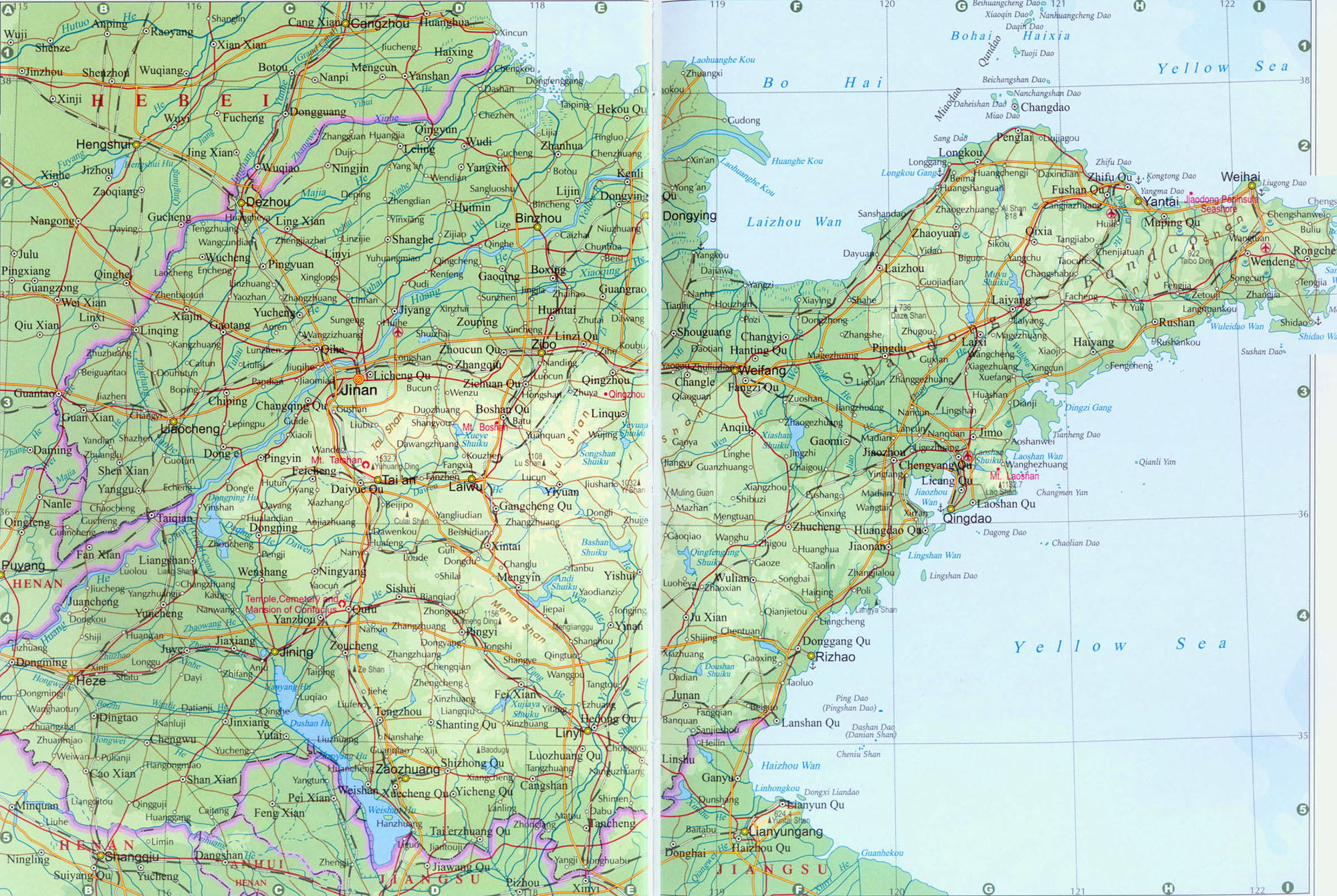 Shandong Province Map Shandong Province • mappery