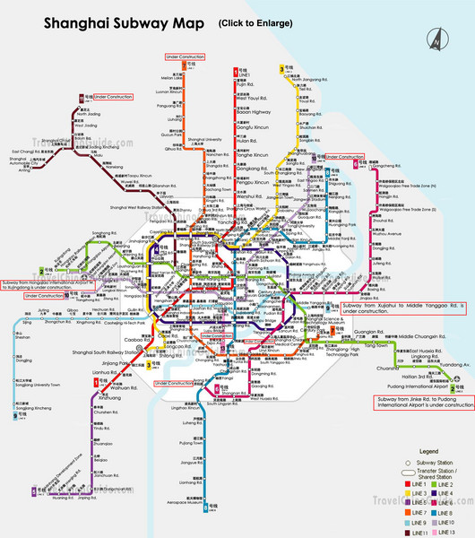 Shanghai Subway Map