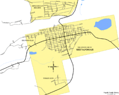 Shenandoah, Pennsylvania Map Shenandoah, Pennsylvania Map