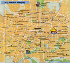 Shenyang China Tourist Map