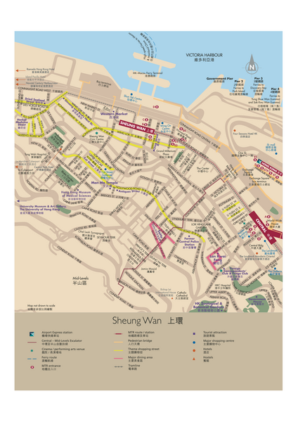 Sheung Wan Tourist Map