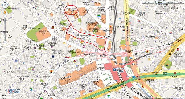 Shibuya Tourist Map