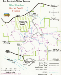 Shimek State Forest Horse Trail Map