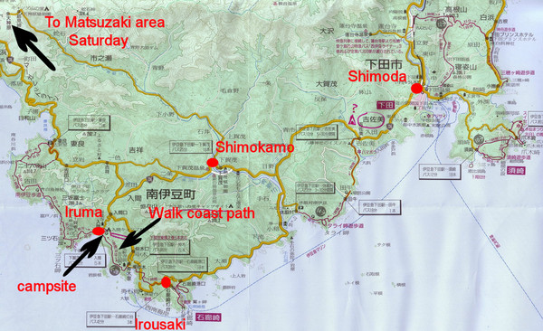 Shimoda Area Tourist Map