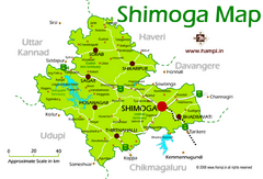 Shimoga Tourist Map