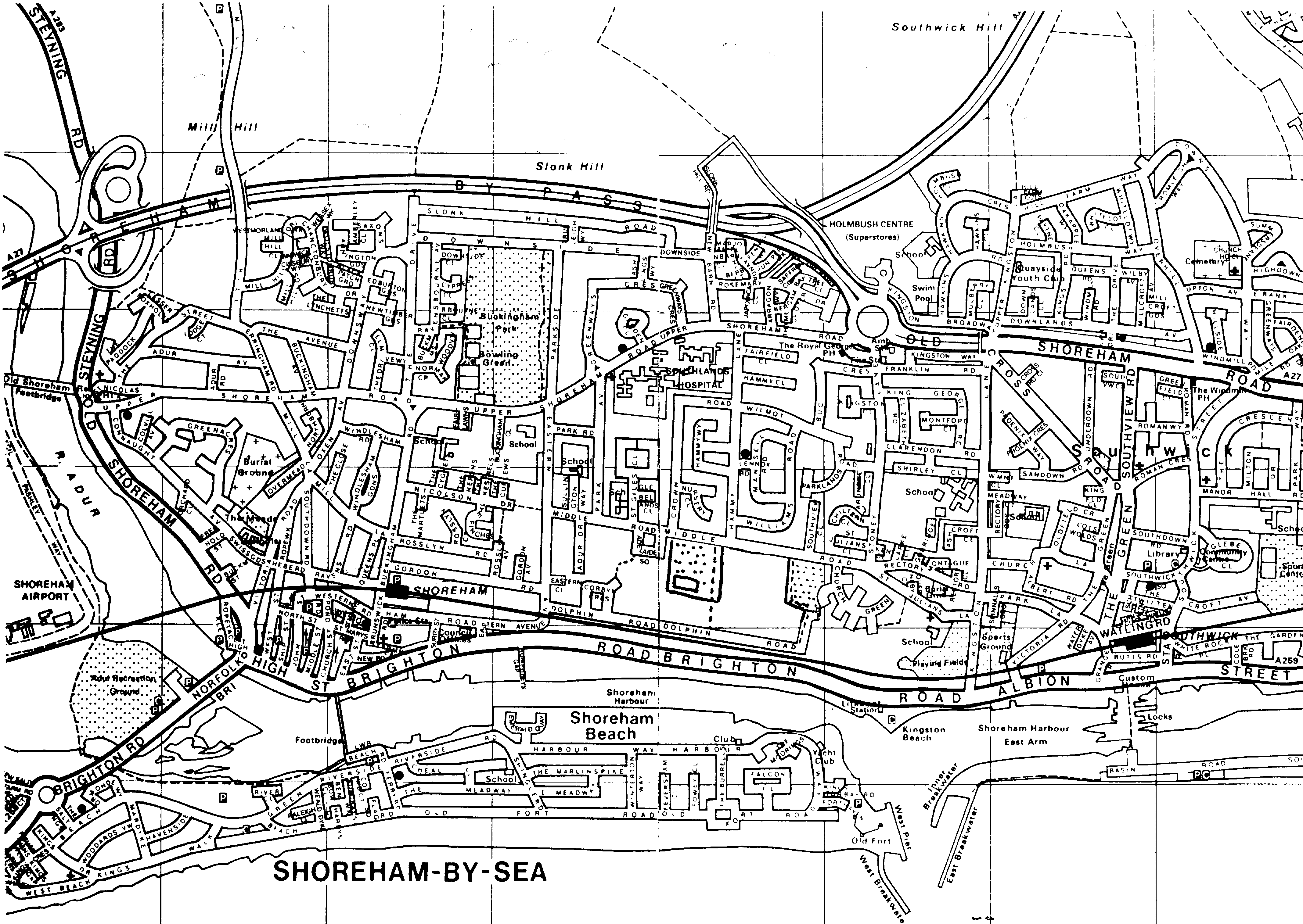 ShorehambySea England City Map ShorehambySea England • mappery