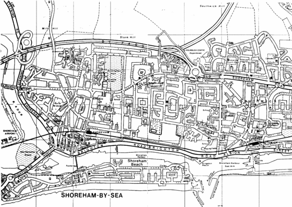 Shoreham-by-Sea, England City Map