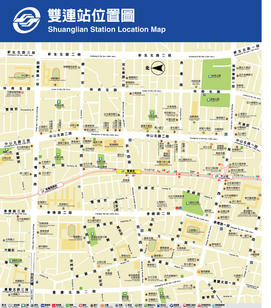 Shuanglian Station Map