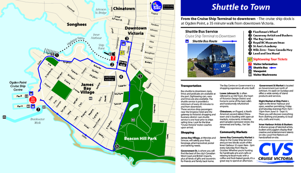 Shuttle to Town Map
