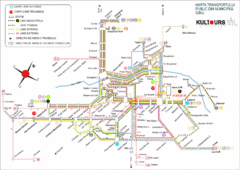 Sibiu Bus Routes Map Sibiu Bus Routes Map