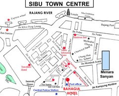 Sibu Tourist Map