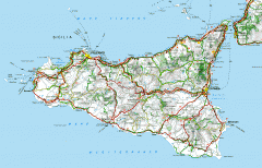 Sicily Road Map