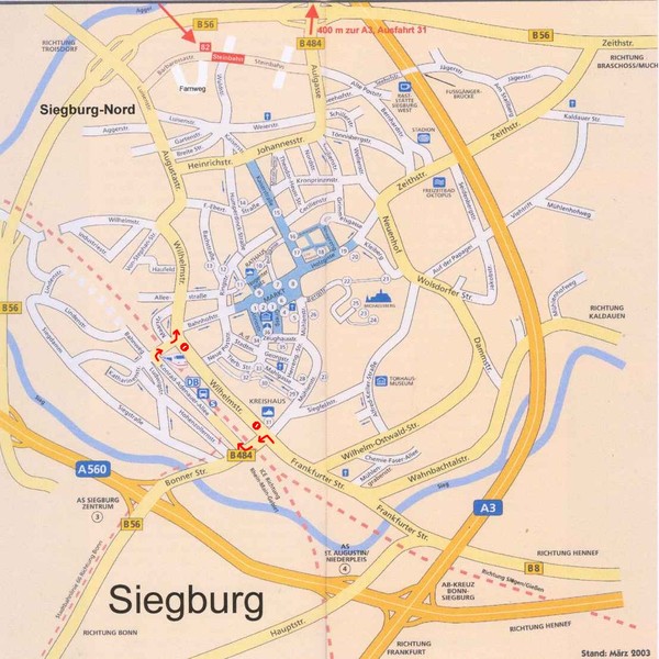 Siegburg Map