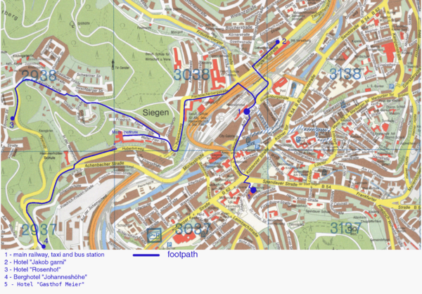Siegen Street Map